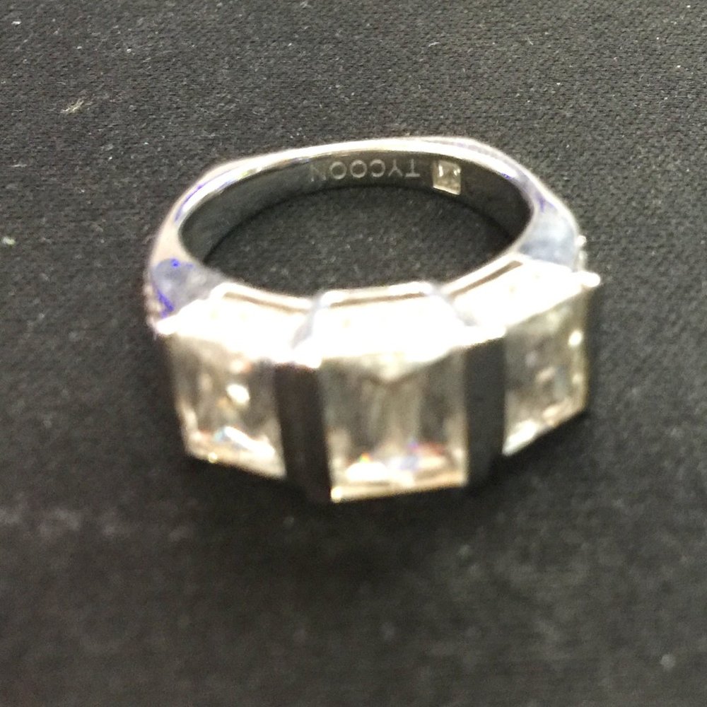 TYCOON 925 Sterling CZ Ring Size 6